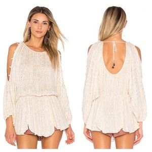 NWT!Free People “little shine” metallic tunic